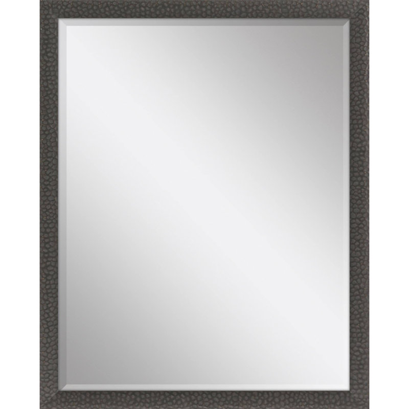 51" Dark Brown Solid Wood Framed Accent Mirror