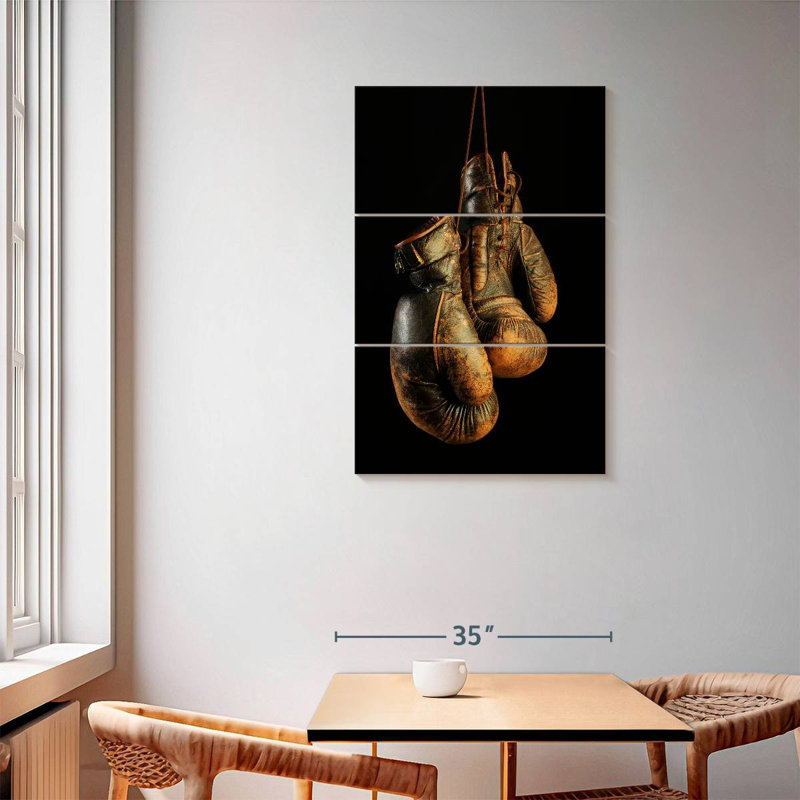 Sireci Beaten Boxing Gloves, 57" H x 36" W