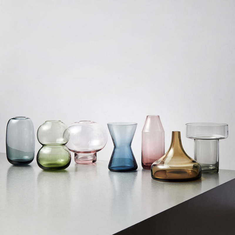 Vase de table en verre