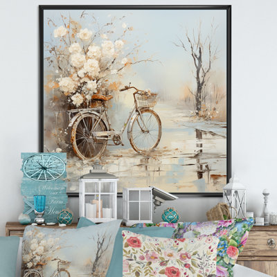 Vélo de charme en hiver III sur toile