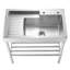 Pearlhaus 33'' L Stainless Steel Single Basin Kitchen Sink