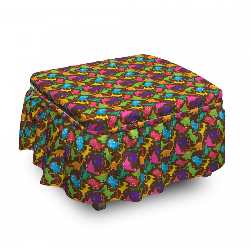 Housse pour repose-pieds enfant dinos