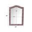Miroir capitonné rose Rosalia