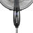 BLACK+DECKER BFSD116B 16" Oscillating Dual-Blade Stand Fan with Remote, Adjustable Height, Black