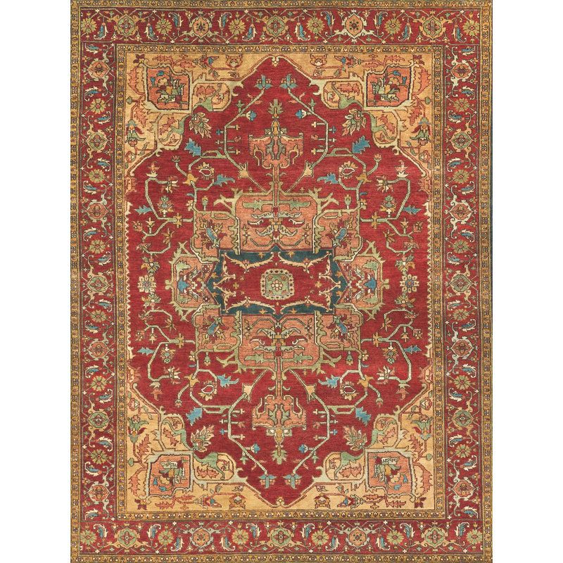 Antique Weave Serapi Wool Oriental Area Rug, Rectangle 15' x 20'