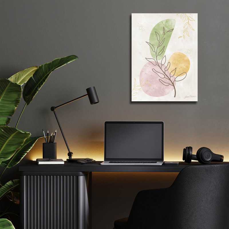 «Organic Abstract 1» par Jean Plout, art mural en verre acrylique, H 16 po x l 12 po x P 0,13 po