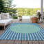 Tapis bleu sarcelle lavable à la machine intérieur / extérieur ACN994-367376496