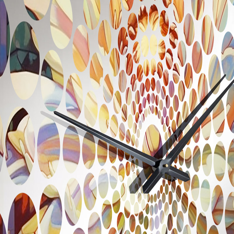 Horloge murale Lynnis - Chrysanthemums, Petit
