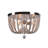 Dumas 3-Light Wood Bead Flush Mount - Weathered White-1309926630