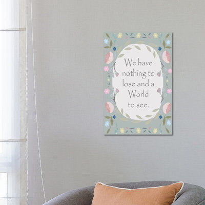 World Border 1 Piece Wrapped Canvas Wall Art