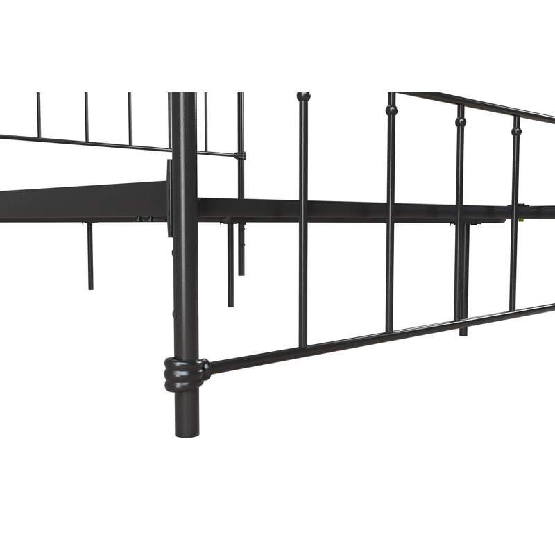 Aanya Bed, Kingsize (5'), Matte Black