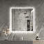 Miroir de salle de bain à DEL avec miroirs de salle de bain avec lumières avant et anti-buée et sans miroir