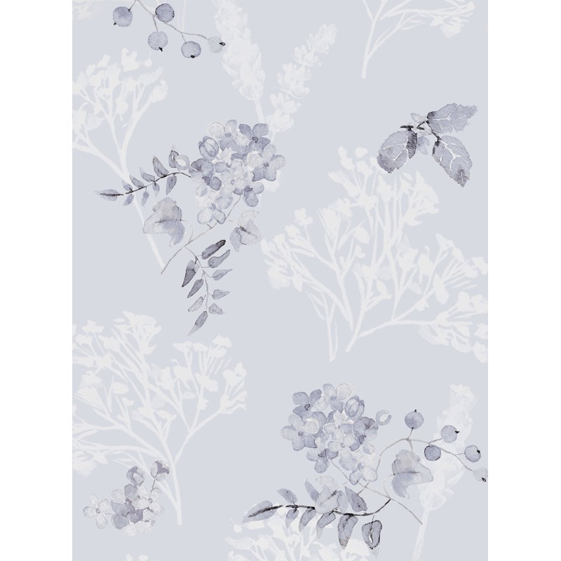 Papier peint adhésif Breezy Blooms, Lavande