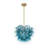 Art Deco 1-Light Gradient Bubble Glass Cluster Chandelier-2125954067
