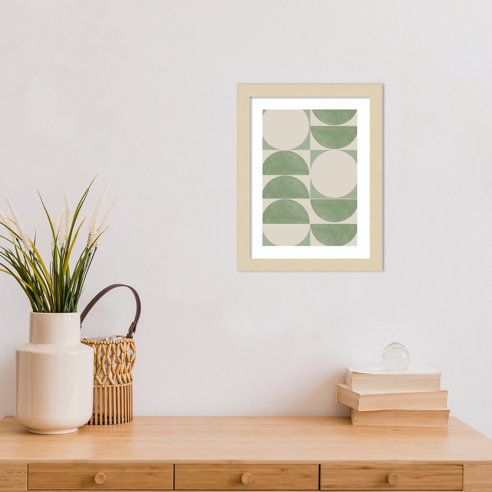 Mid Century Modern 01 Print, Brown, 13" H x 10" W