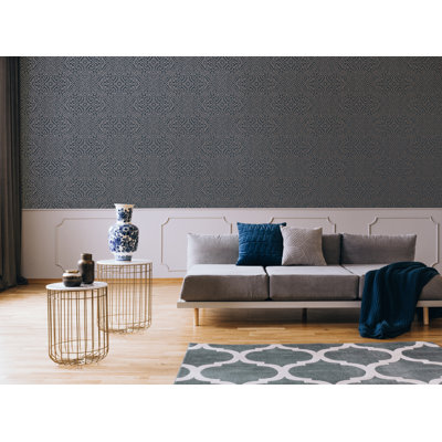 Boutique Bazaar Navy Wallpaper