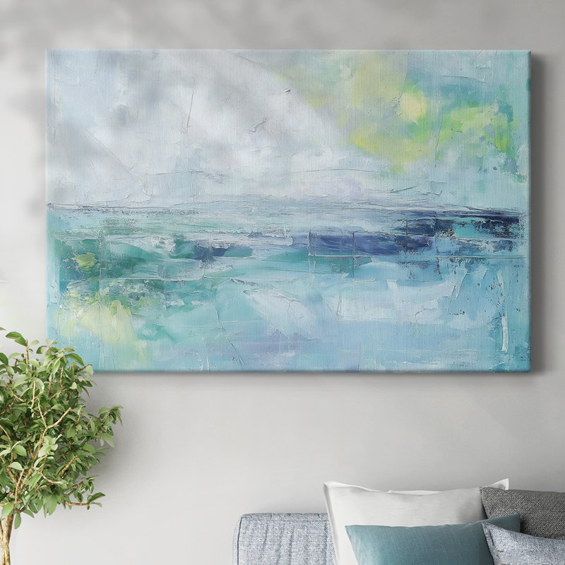 Série de paysages abstraits Lxx, H 12 po x l 18 po
