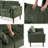 69" Mid-Century Modern Channel Tufted Loveseat-116326988