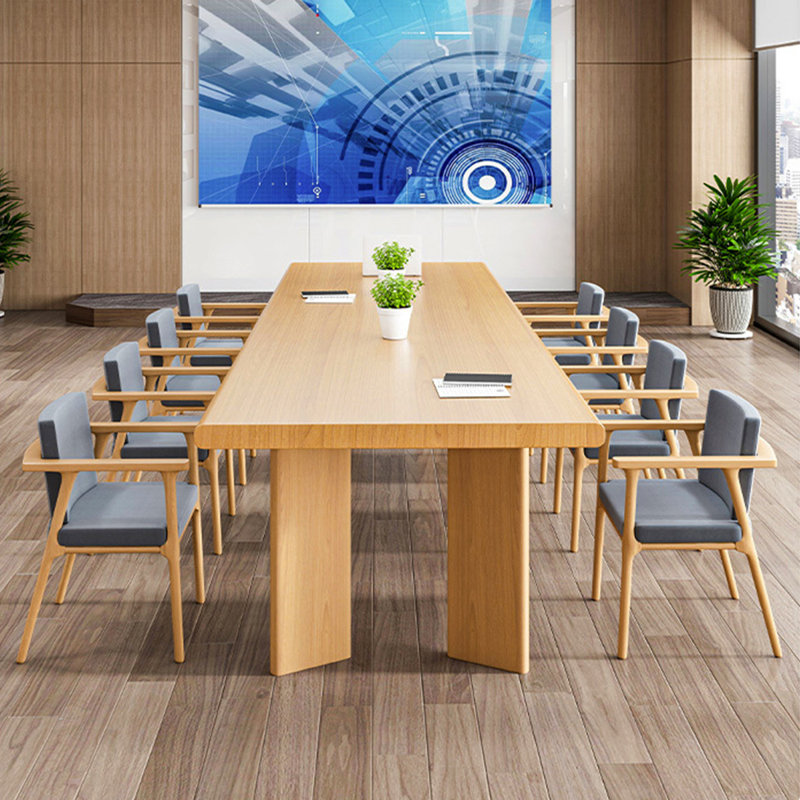 Table de conférence Burlywood, H 29,53 po x L 78,74 po x l 31,5 po
