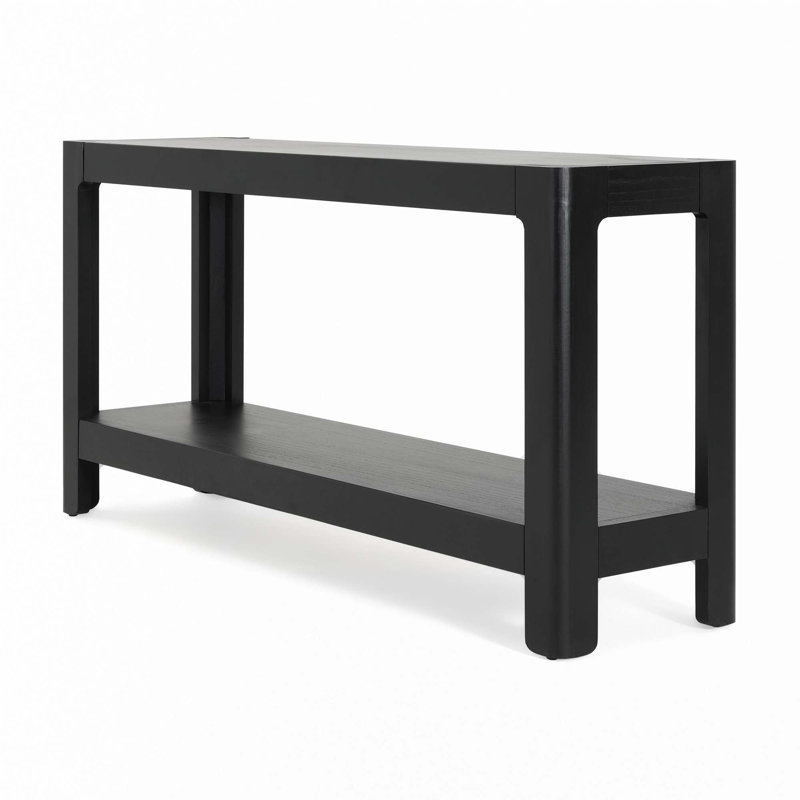 Farmhouse Console Table, Black