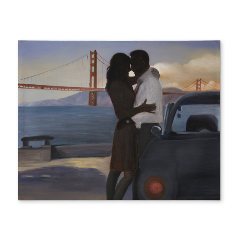 Napperon A Love Couple - Pont bleu en polyester