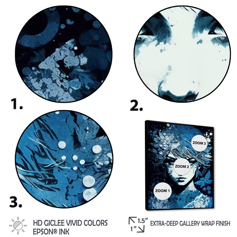 «Dyron Vintage» par Retro Blue II sur impression sur toile, H 40 po x l 30 po x P 1,5 po, Cadre flottant noir