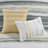 6 Piece Printed Quilt Set with Throw Pillows Yellow King/Cal King
