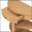 Console demi-lune avec tiroir et 2 tablettes-272522666