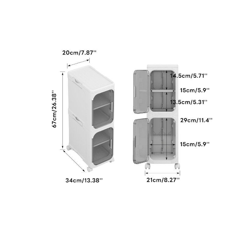 Plastic / Acrylic Under Sink Cabinet