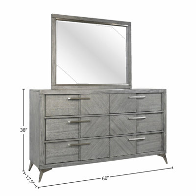 Gray Landscape Mirror