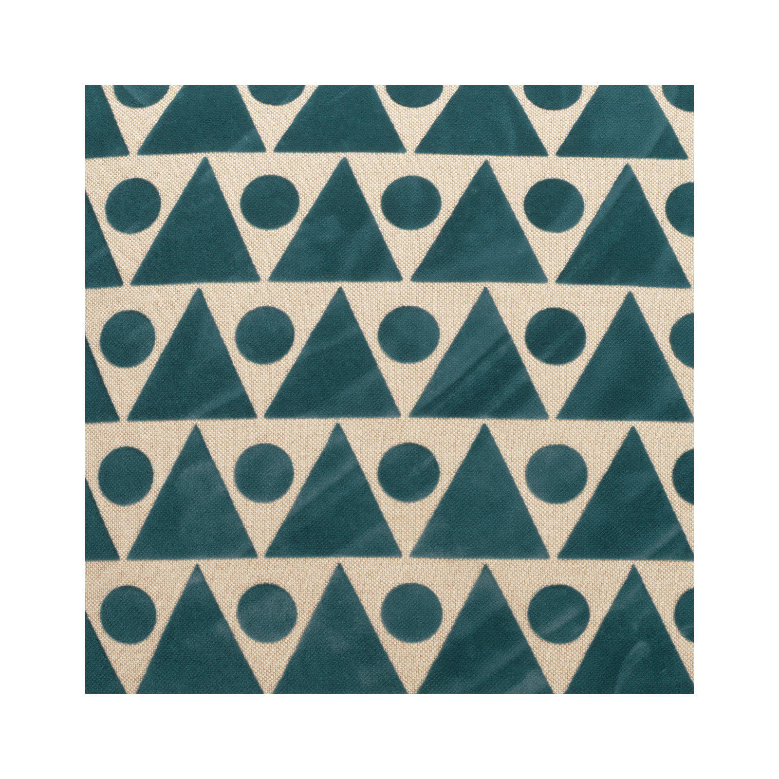 Kilo Geometric Throw Pillow, Turquoise, Square 24"