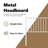 Demarrio vidaXL Durable Metal Headboard, Modern Style-37251587-37251591