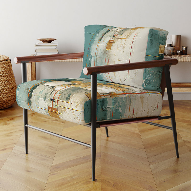 Fauteuil d'appoint rembourré California Sunshine, Doré