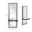Miroir d'appoint mural avec bougeoir Ice Blue