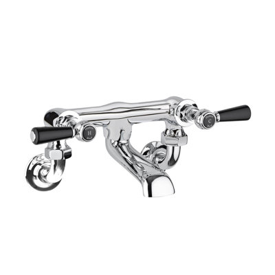 Topaz 2 Handle Wall Bath Shower Mixer Bath Filler