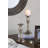 Gold Aluminum Pillar Holder With Abstract Lady Design-312077234