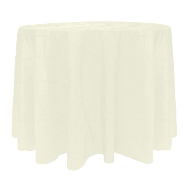 Ultimate Textile Bombay Pintuck Round Polyester Tablecloth 