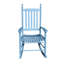 Chaise berçante en bois en bois bleu-130143876