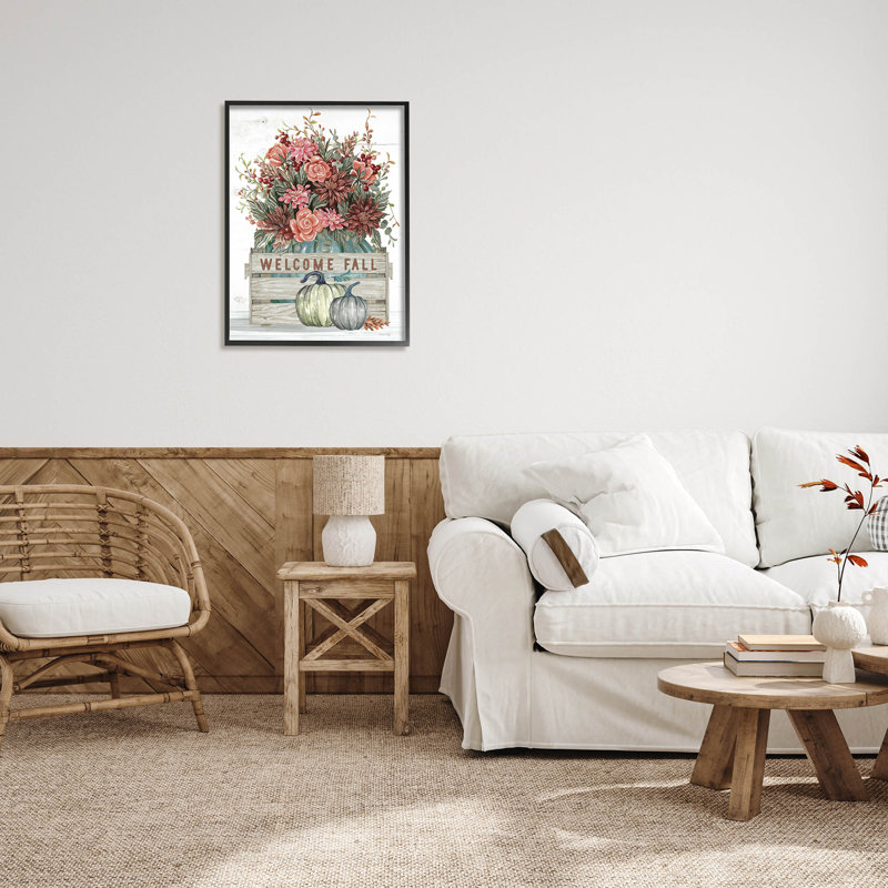 Welcome Welcome Seasonal Blooms at-150, Giclée encadrée noir minuit, H 30 po x l 24 po x P 1,5 po