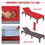 Chaise longue inclinable avec coussin en rotin-52954548