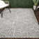 Silva Geometric and Striped Indoor / Outdoor Area Rug