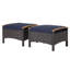 Repose-pieds d'extérieur avec coussin 2 pièces Berenices-394867435