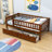 Wood Daybed with Two Drawers and Slats-209425329-209425341