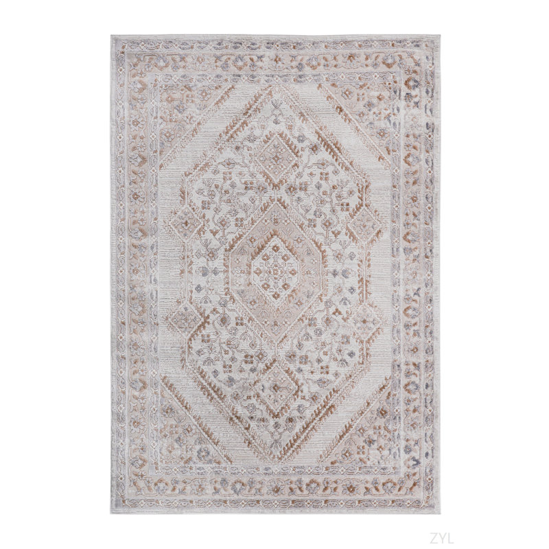 Tapis de salle à manger avec bordure 2X3 LOOM & LUXE, Rectangulaire 2 pi x 3 pi