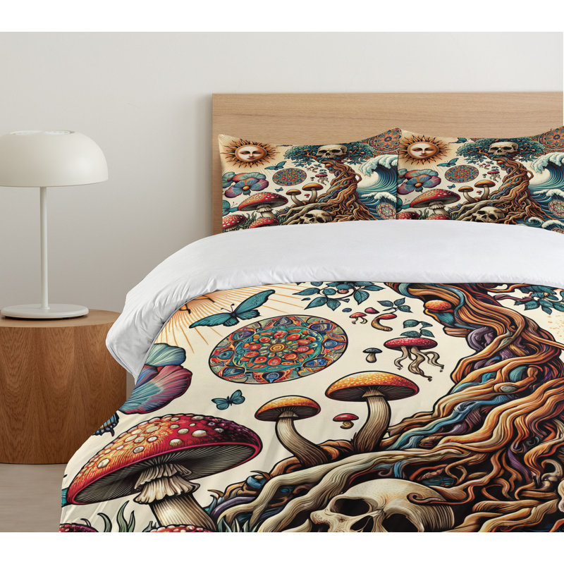Occult Art Duvet Cover, King Duvet Cover + 2 Standard Shams