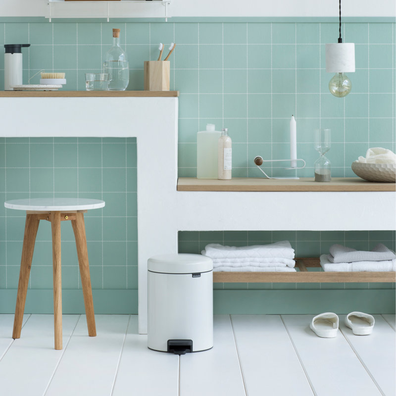 Brabantia NewIcon 5L Soft Closing Pedal Bin, White