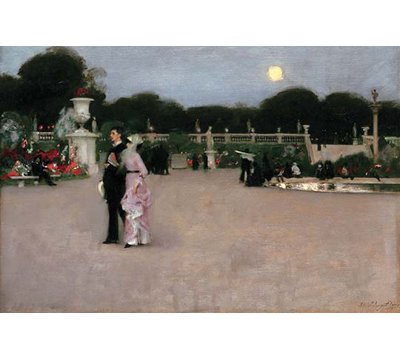 " In The Luxembourg Gardens " by John Singer Sargent