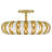 Knight 5-Light Soft Gold Semi-Flush Mount
