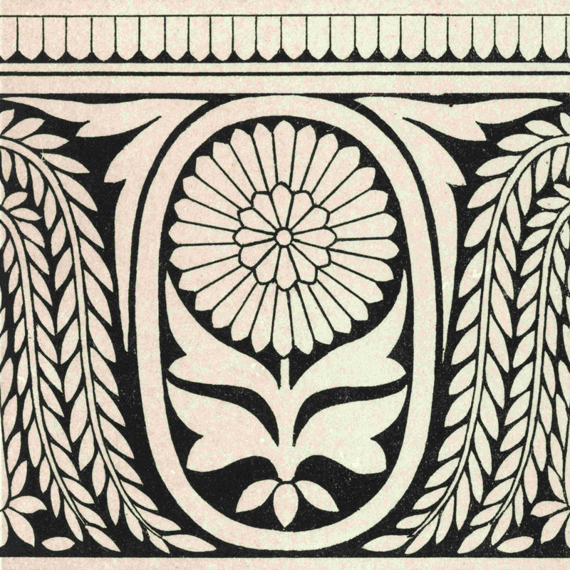 Motif de carreaux ornementaux, H 12 po x l 12 po x P 1,25 po