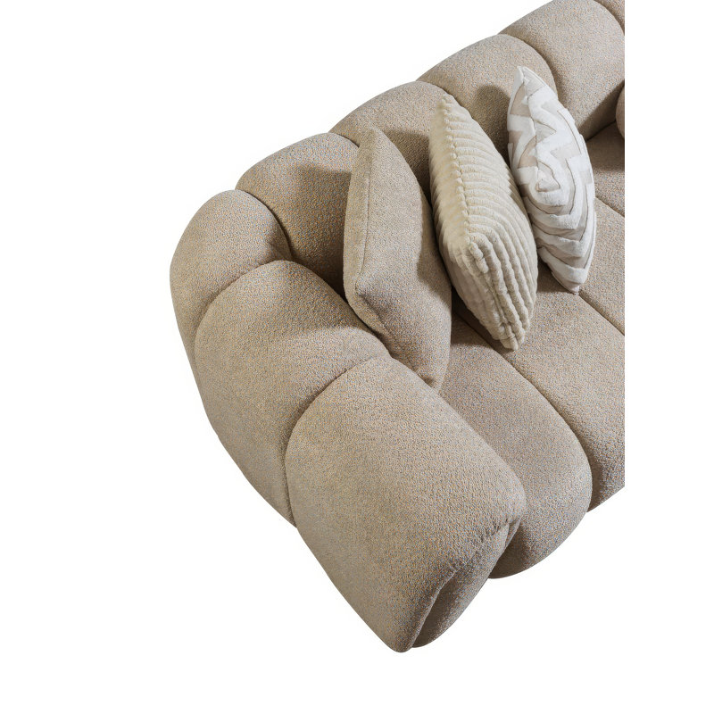 Canapé modulaire Marila, Tissu tan